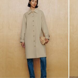 Reformation Tan Trench Coat